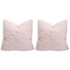 2PK LVD Curly Polyester Cushion Pillow 45x45cm Square - Dusty