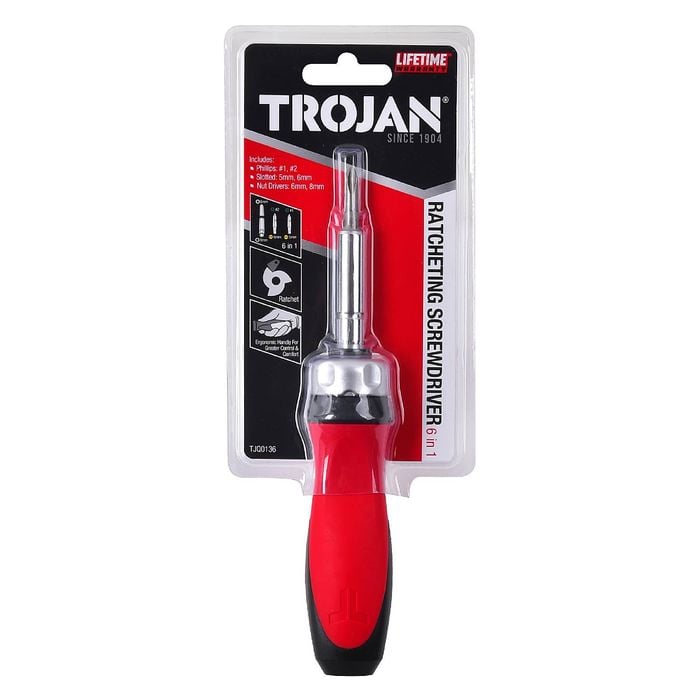 Trojan 6 in 1 Ratcheting Screwdriver