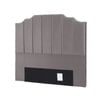 Artiss Bed Head Headboard Double Velvet 138cm - Grey