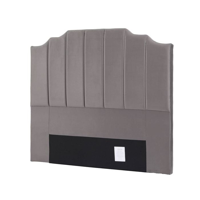 Artiss Bed Head Headboard Double Velvet 138cm - Grey