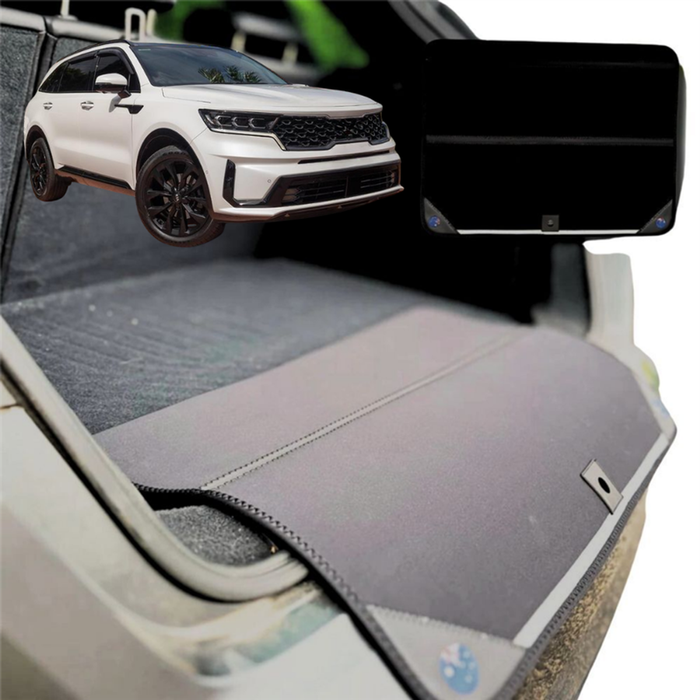 Rear Cargo Boot Bumper Protector for Kia Sorento 2021 - Current (MQ4) - XL (98 x 55) - Black