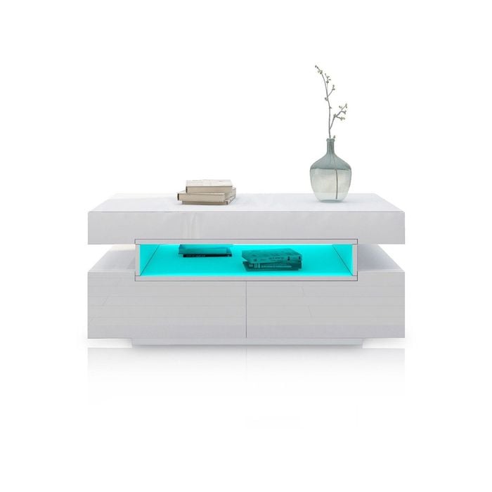 Led White Coffee Table