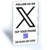 Tap and Share Contactless Sharing Smart NFC 'Follow Us On X' Connect Card + QR code