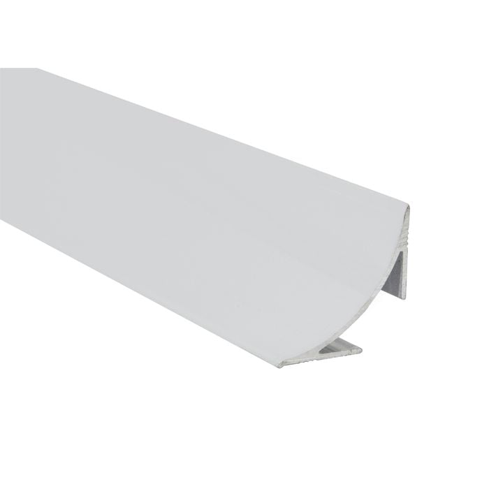 Dural 2.5m x 28mm Duracove White Tile Trim