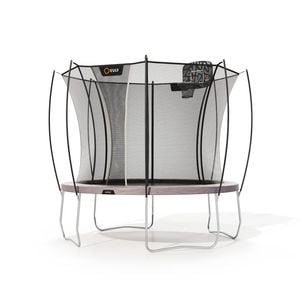 VULY Ultra 2 Medium 11ft Trampoline with Enclosure - Round Kids Trampolines Bundle With Basketball Hoop