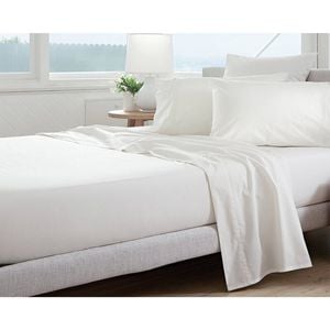 Jason Commercial Super King Crisp Flat Sheet 300x330cm - White