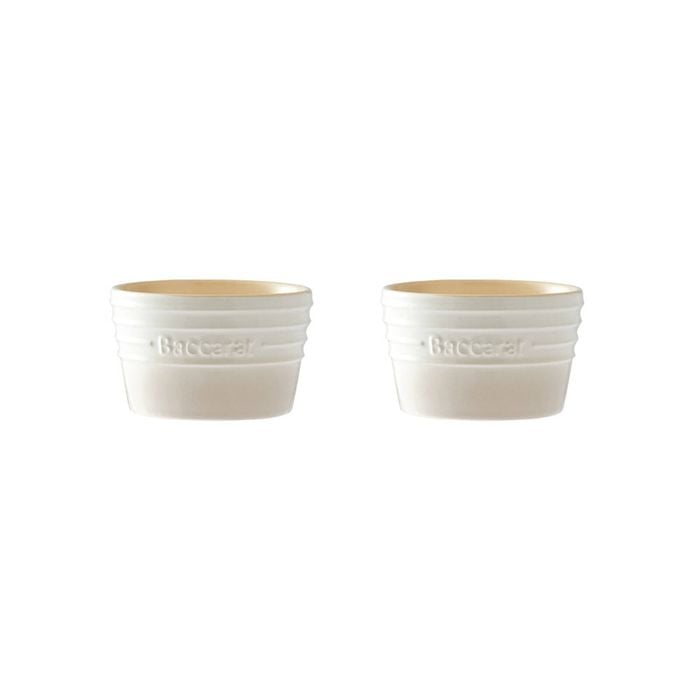 Baccarat Le Connoisseur Set Of 2 Stoneware Ramekin 9cm