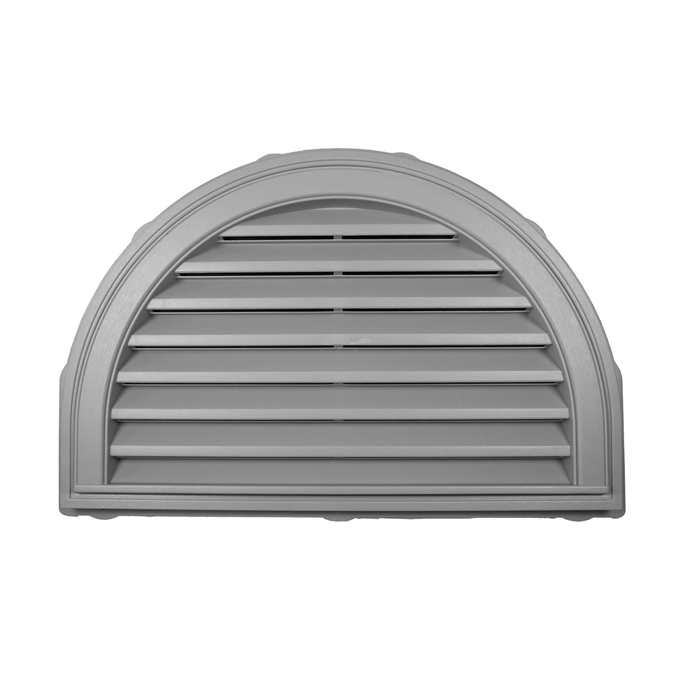 Builders Edge 864 x 559mm 1/2 Round Prime Exterior Wall Vent