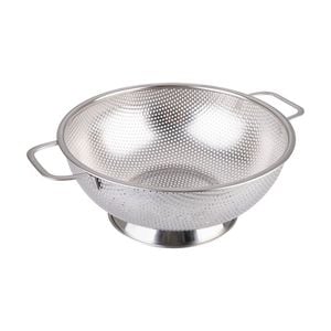 Appetito Stainless Steel Kitchen Colander W/ Handles 25.5cm Diameter