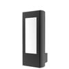 CLA Lighting Amun Exterior LED Matt Black Rectangular Surface Mounted Wall Light IP54