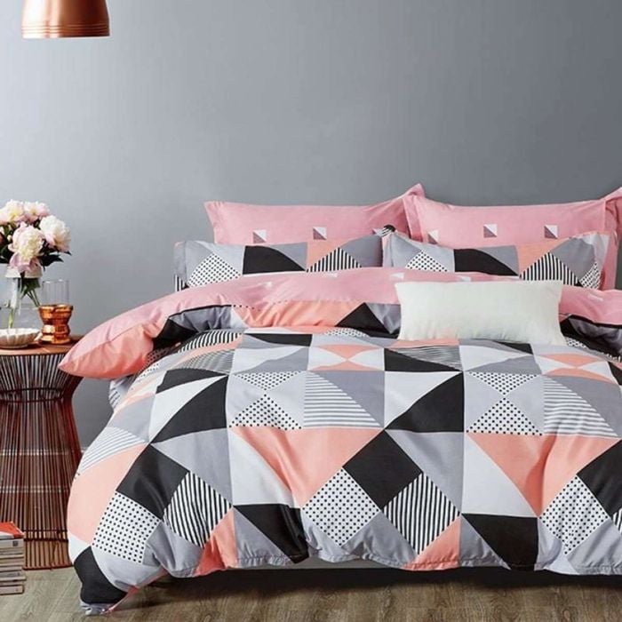 3D Pink Graphic 113 Bed Pillowcases Quilt King Size