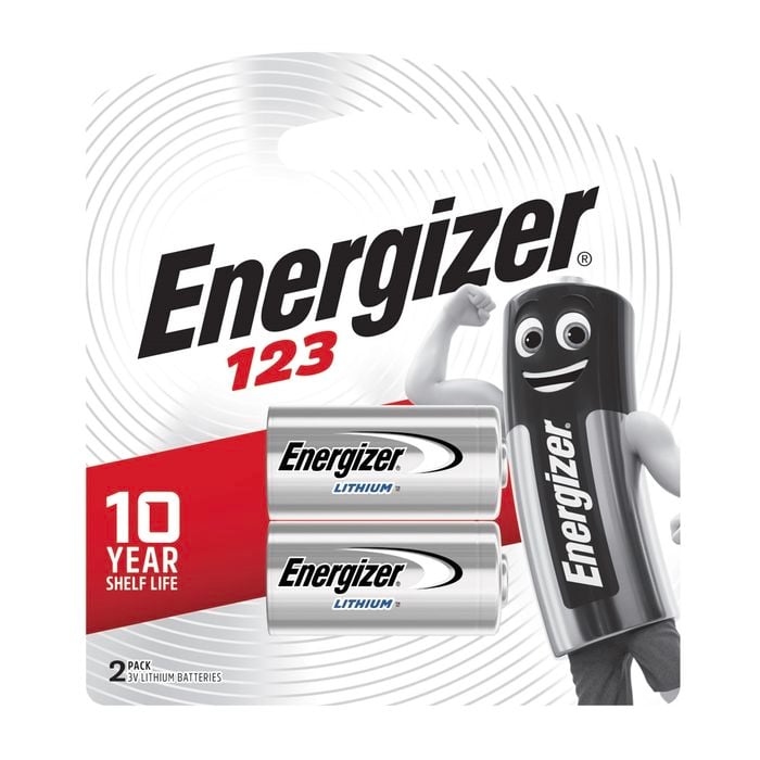Energizer 123 3V CR123 Battery - 2 Pack