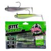 Bite Science Multi-Pack of Rigged 4' Rigged Thump Shad Lures - Purple/Greenback"