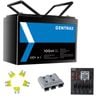 Gentrax 12v 100ah Lithium Battery + Control Box Kits 2x Usb