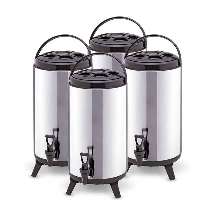 SOGA 4X 10L Portable Insulated Barrel Brew Pot with Dispenser