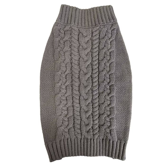Art & Bob Small Grey Cable Sweater