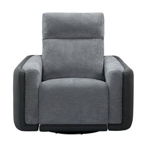 Alexios 1 Seater Fabric Electric Recliner Sofa Chair Lounge Grey