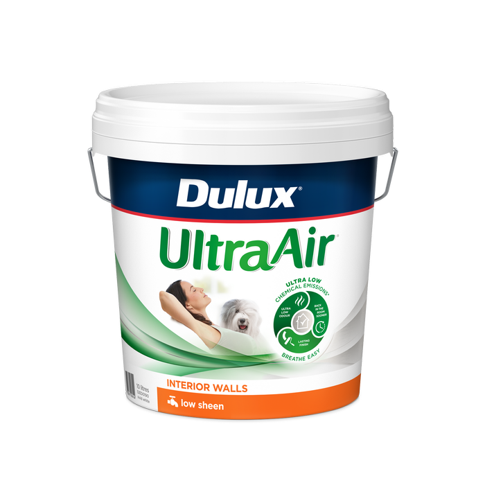 Dulux 10L Vivid White Low Sheen UltraAir Interior Walls