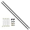 Tie Down Rope Cradle Pack with Black Poles for 12V Carefree Roll Out Awning RV