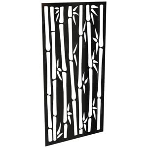 ProtectorAl 300-1200w x 1201-2400h Gloss Black/Satin Black Bamboo Unframed Composite Deco Panel