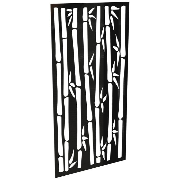 ProtectorAl 300-1200w x 1201-2400h Gloss Black/Satin Black Bamboo Unframed Composite Deco Panel