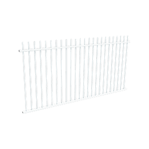 ProtectorAl 2400 x 1200 mm Pearl White Aluminium Pool Fence Panel Picket Top