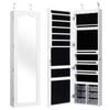 Costway Jewellery Storage Cabinet with Wall/Door Mounted Mirror White