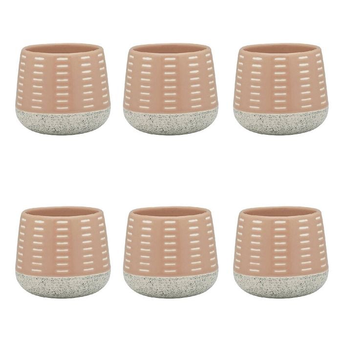 6PK Ecology Stoneware 270ml Hull Cuddle Coffee/Tea Mug 9x8.5cm - Rose
