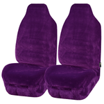 MyCar Universal Finesse Faux Fur Seat Covers - Universal Size - Purple