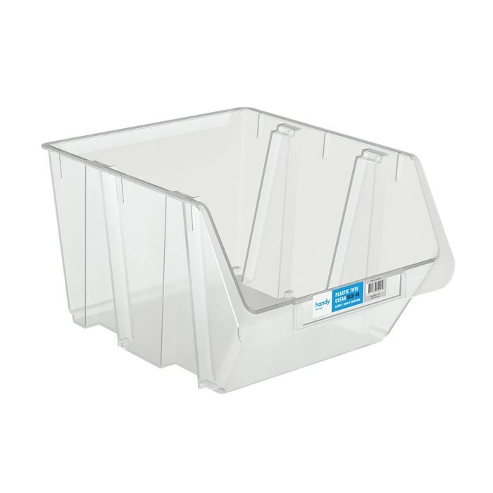 Handy Storage 229 x 160 x 269mm Clear Size 40 Plastic Tote