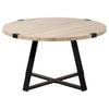 Criterion 770mm Oak Coffee Table with Black Frame