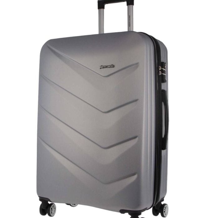 Pierre Cardin Travel Cabin Suitcase Hard-shell Luggage Bag 49l/54cm Silver
