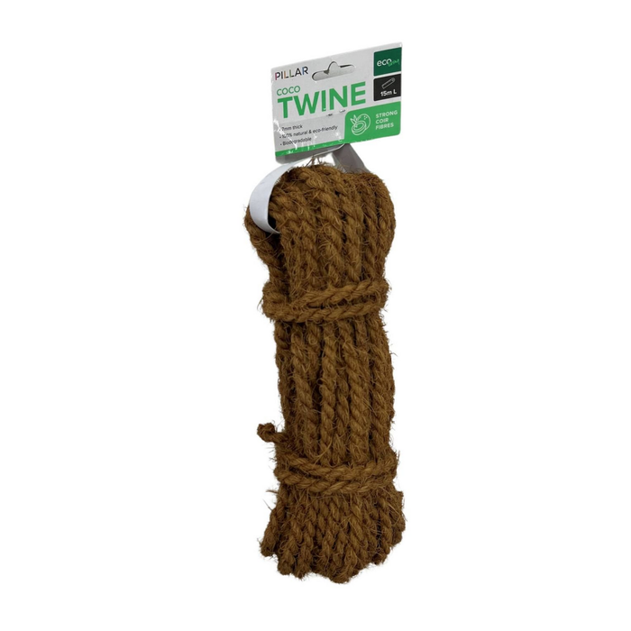 Pillar 15m x 7mm Natural Coco Twine Rope