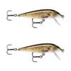 2x Rapala 9cm Countdown Sinking Hardbody Balsa Fishing Lures - Live Brown Trout