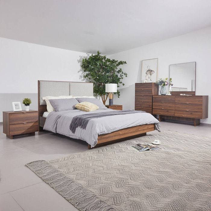 5 Pcs Queen Bedroom Suite in Fabric