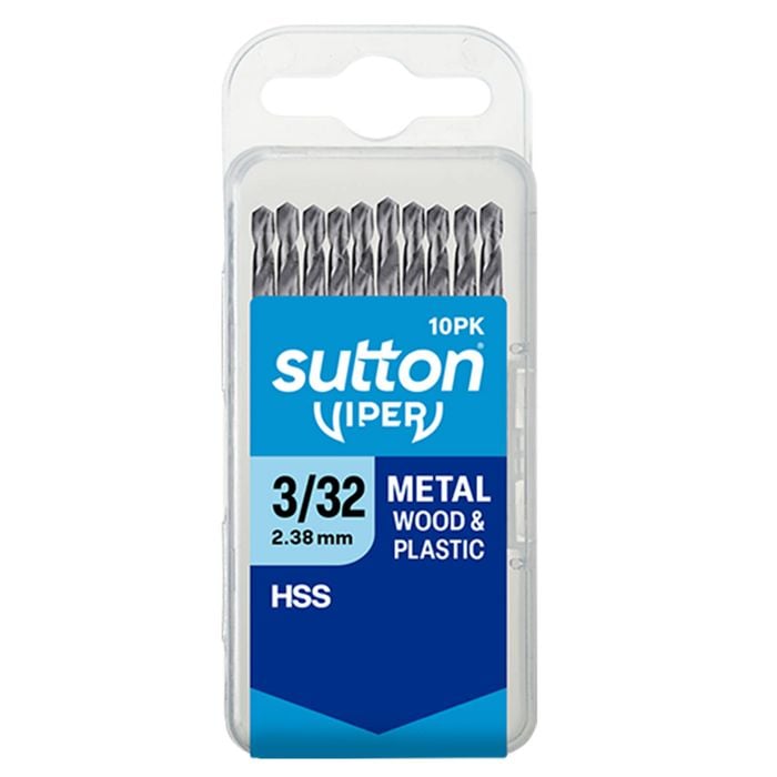 Sutton Tools 3/32" Imperial Viper Drill Bit - 10 Pack
