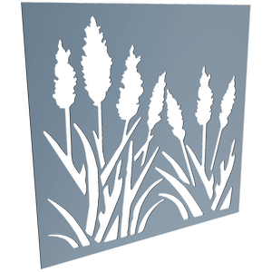 ProtectorAl 300-1200 x 300-1200mm Deep Ocean Bullrush Unframed Solid Aluminium Decorative Panel