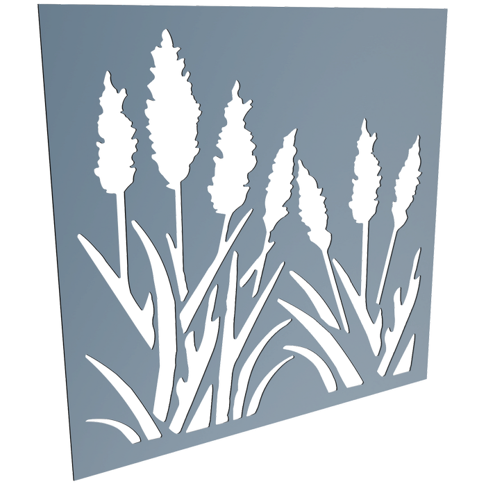 ProtectorAl 300-1200 x 300-1200mm Deep Ocean Bullrush Unframed Solid Aluminium Decorative Panel