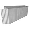 Build-a-Shed 0.8 x 4.5 x 2m Hinged Door Tunnel Shed - Zinc