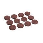 EHI 13mm Brown Medium Duty Round Felt Disc - 12 Pack