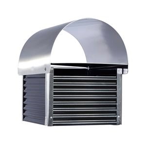 Sandleford Black Carrum Post Mounted Lockable Letterbox