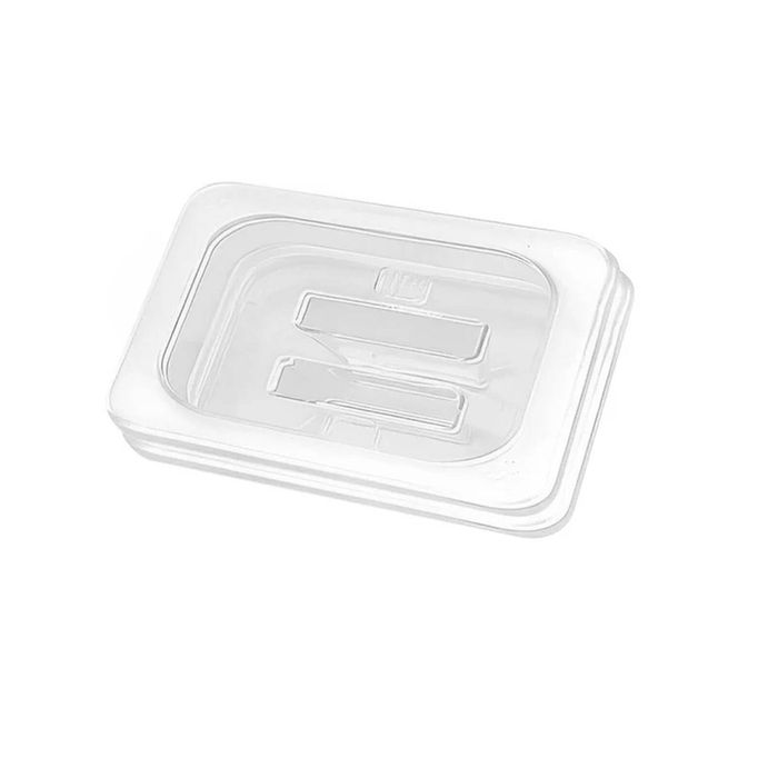 SOGA 1/6 GN Polycarbonate Food Pan Lids Clear 2 Pack
