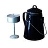 Wildtrak Premium Enamel 2l/25cm Coffee Pot Boiler Outdoor Camping Cookware Black