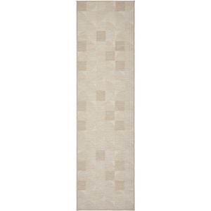 The Rug Connection Alfresco Selin Light Beige 300x80cm - Medium Runner Pet Friendly Washable Outdoor Rug