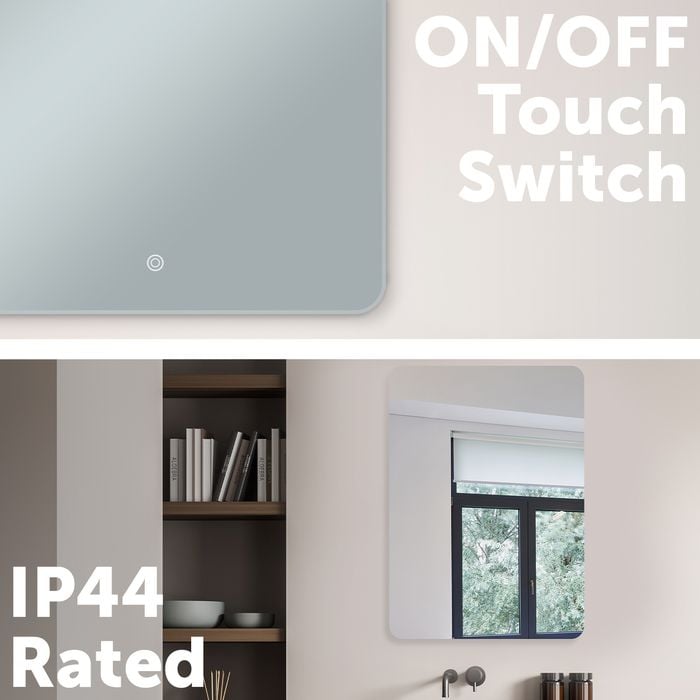 Arlec 17W 600 x 800mm Wall LED Mirror - Bunnings New Zealand