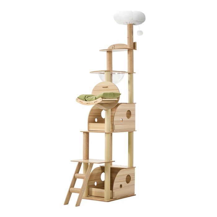 Alopet Cat Tree Tower Scratching Post Scratcher Condo House Bed Furniture 203cm