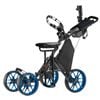 CaddyTek CaddyCruiser ONE Pro 4-Wheel Golf Buggy with Seat - Blue