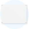 Lumiere Brilliant White Magnetic Glassboard 1200x900mm