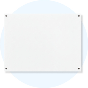 Lumiere Brilliant White Magnetic Glassboard 1200x900mm