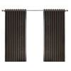 Mollers 1400 x 2500mm Charcoal Hyland Room Darkening Eyelet Curtain